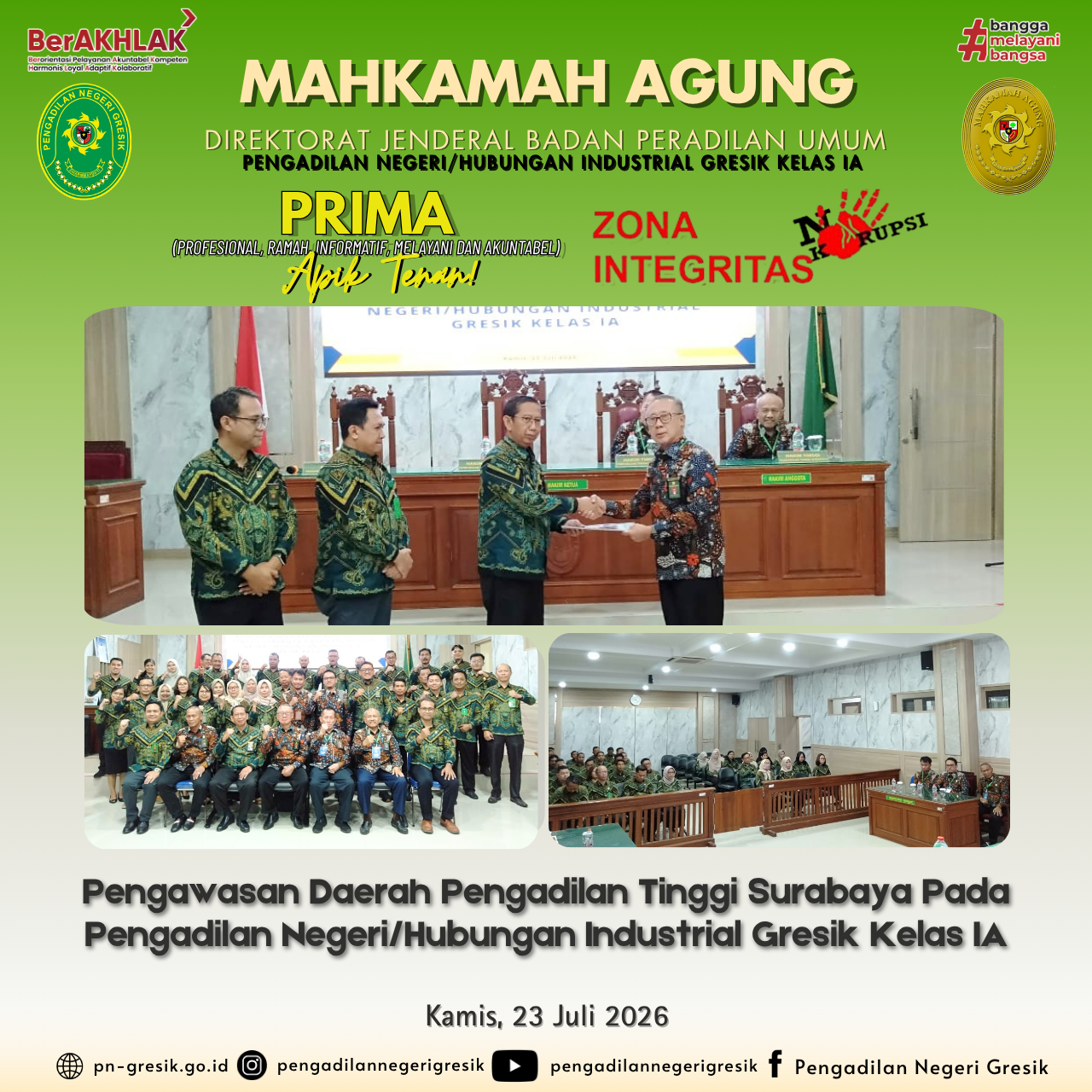 Pengawasan Daerah oleh Pengadilan Tinggi Surabaya